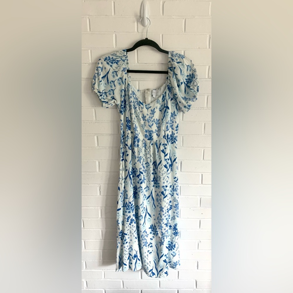 Puff Sleeve Floral Maxi dress